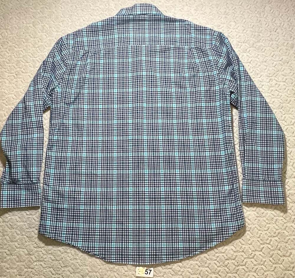Tattersall London Men's Plaid Button Down Shirt XL 17-17.5 34/35